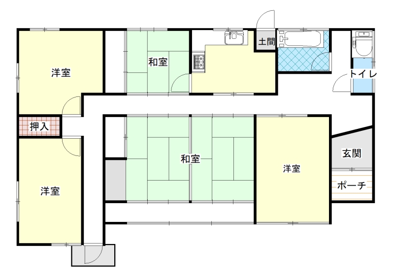 港小徒歩5分、マックスバリュ郷津店徒歩10分！荒木町の平屋住宅