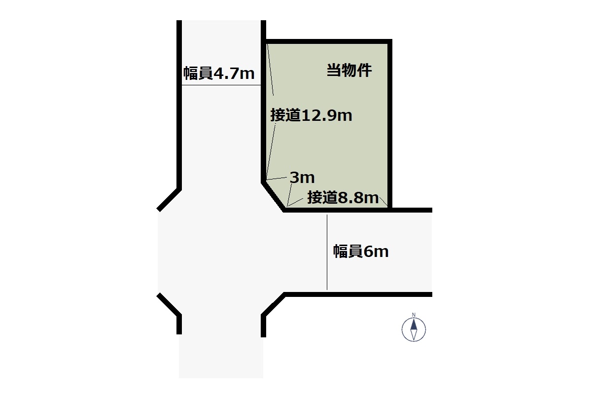 駅部田町の売り土地。５０．２５坪で住宅地に最適。解体更地渡し！！