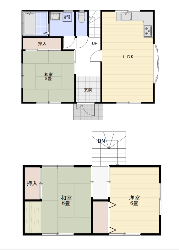 津市 一志町片野 （伊勢中川駅 ） 2階建 ３ＬＤＫ